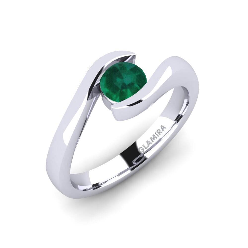 绿宝石 订婚戒指 Tonia 0.5 crt