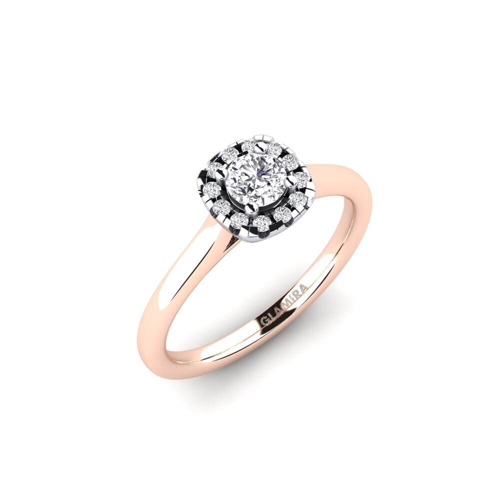 14k 红白K金 订婚戒指 Savanna 0.25 crt