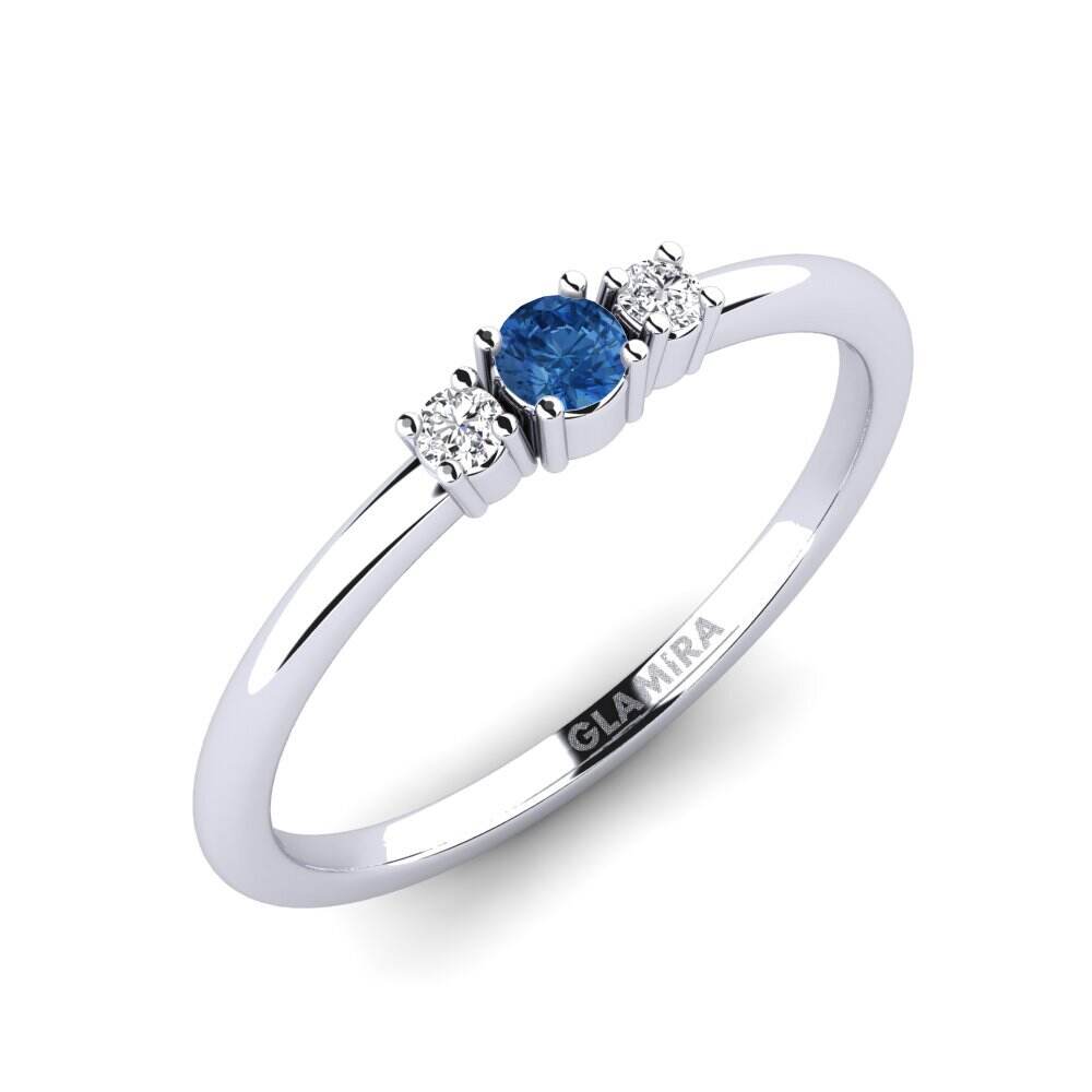 深蓝色氧化锆 戒指 Talmeri - A