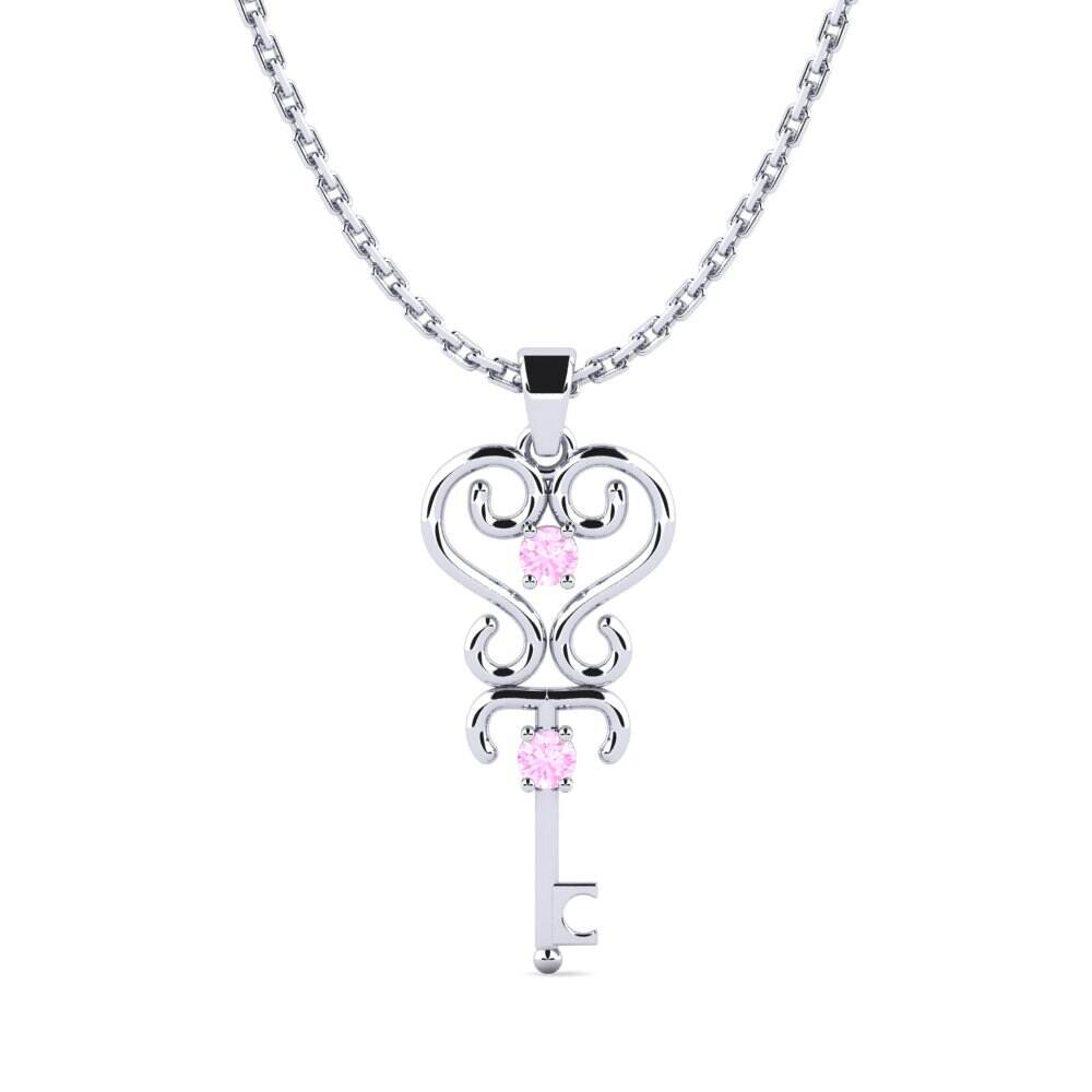 白-银 女士吊坠 Targent