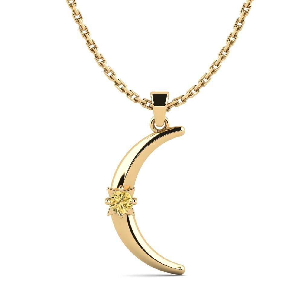 黄色钻石 女士吊坠 Terec