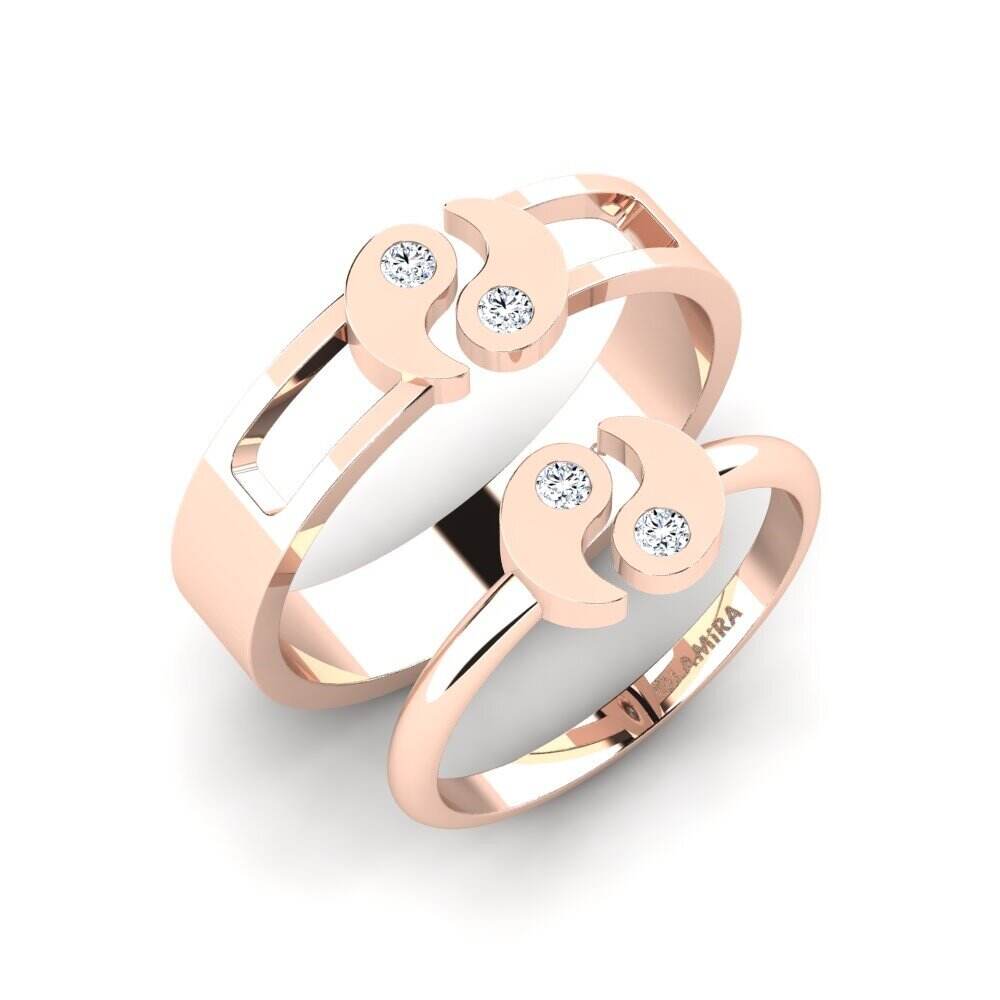 玫瑰金-9k 戒指 Thachis Set