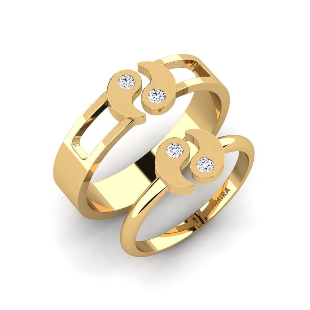 黄色K金-18k 戒指 Thachis Set