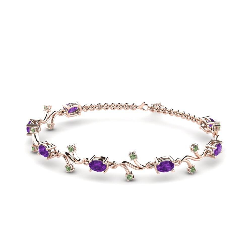 链接 紫水晶 手链