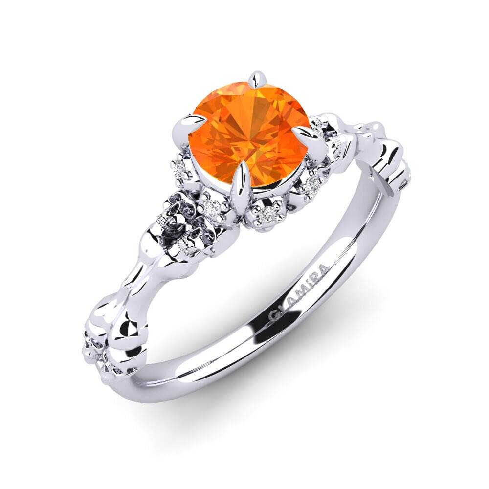 橙色蓝宝石 订婚戒指 Tobi