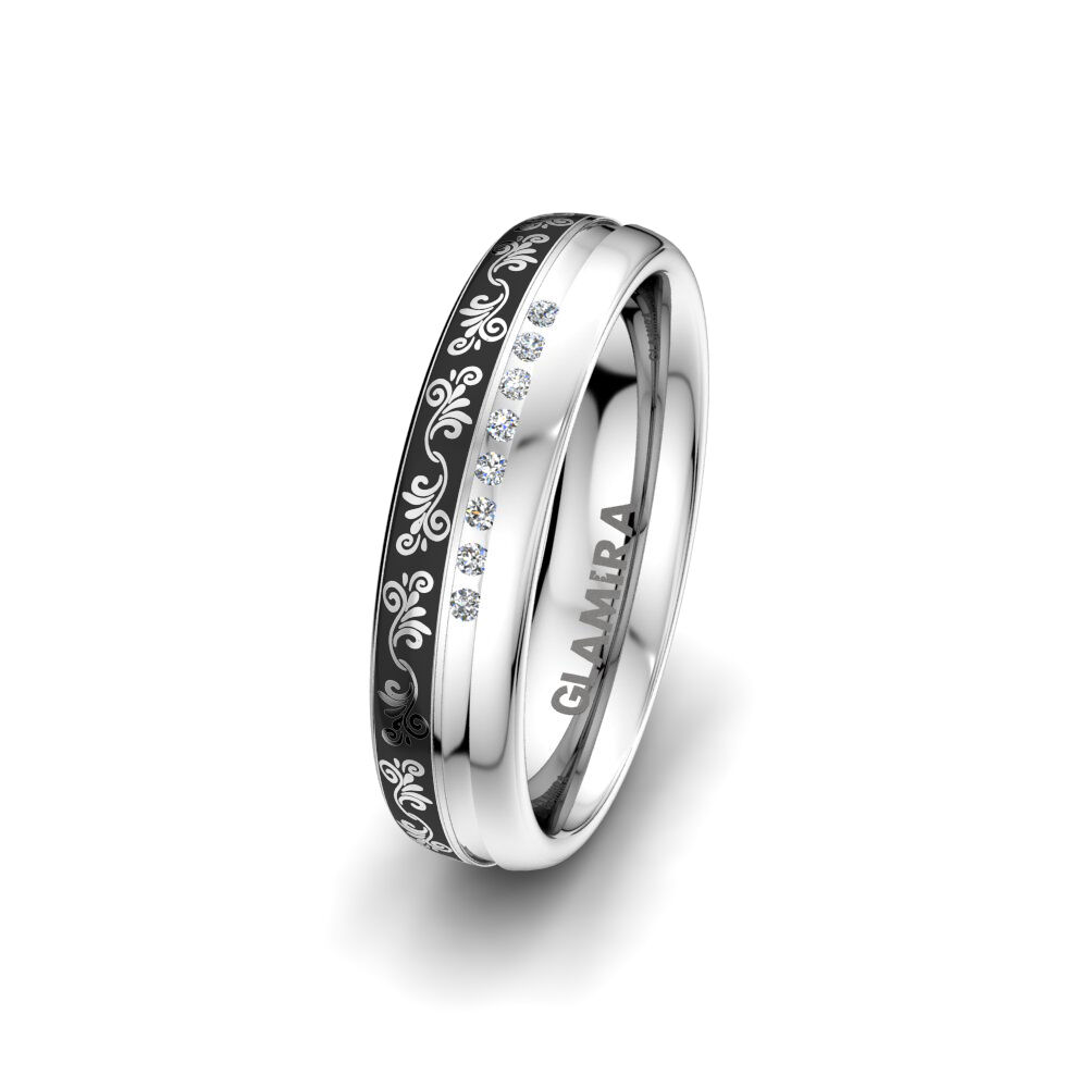 实验室培育钻石 女士婚戒 Ornate Passion 5 mm