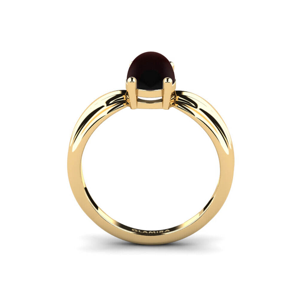 卡波雄石榴石 订婚戒指 Aduc - Cabochon Oval