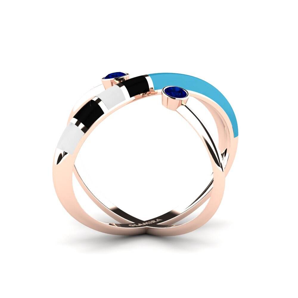 玫瑰金-9k 戒指 Regnbu