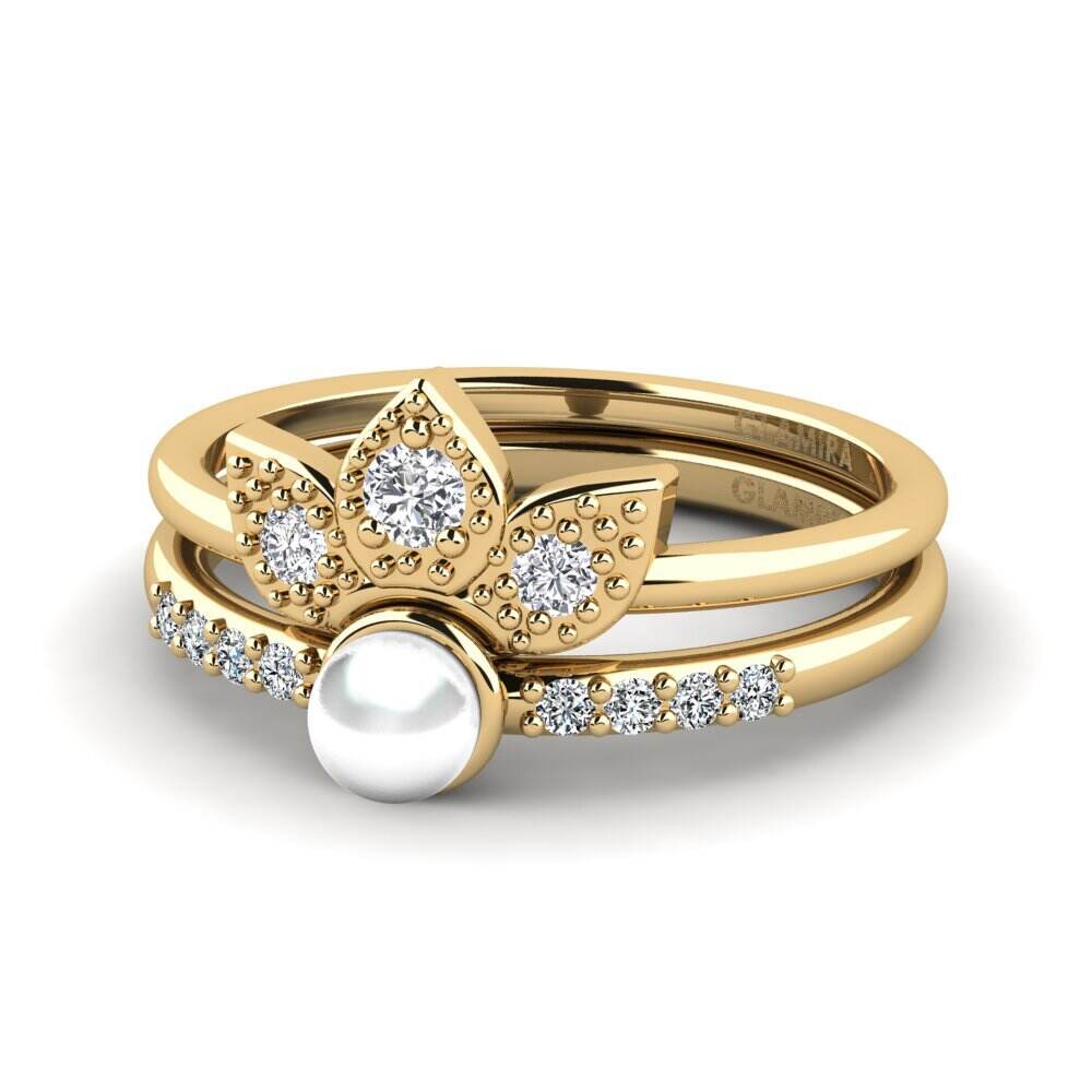 Stackable 实验室培育钻石 订婚戒指