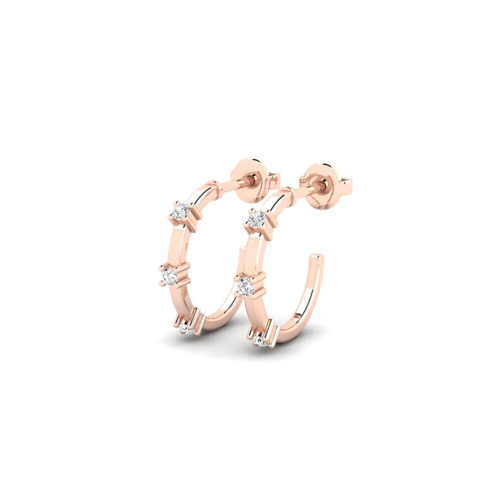 玫瑰金-18k 女士耳环 Eri