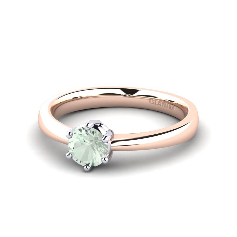 Classic Solitaire 绿紫晶 戒指