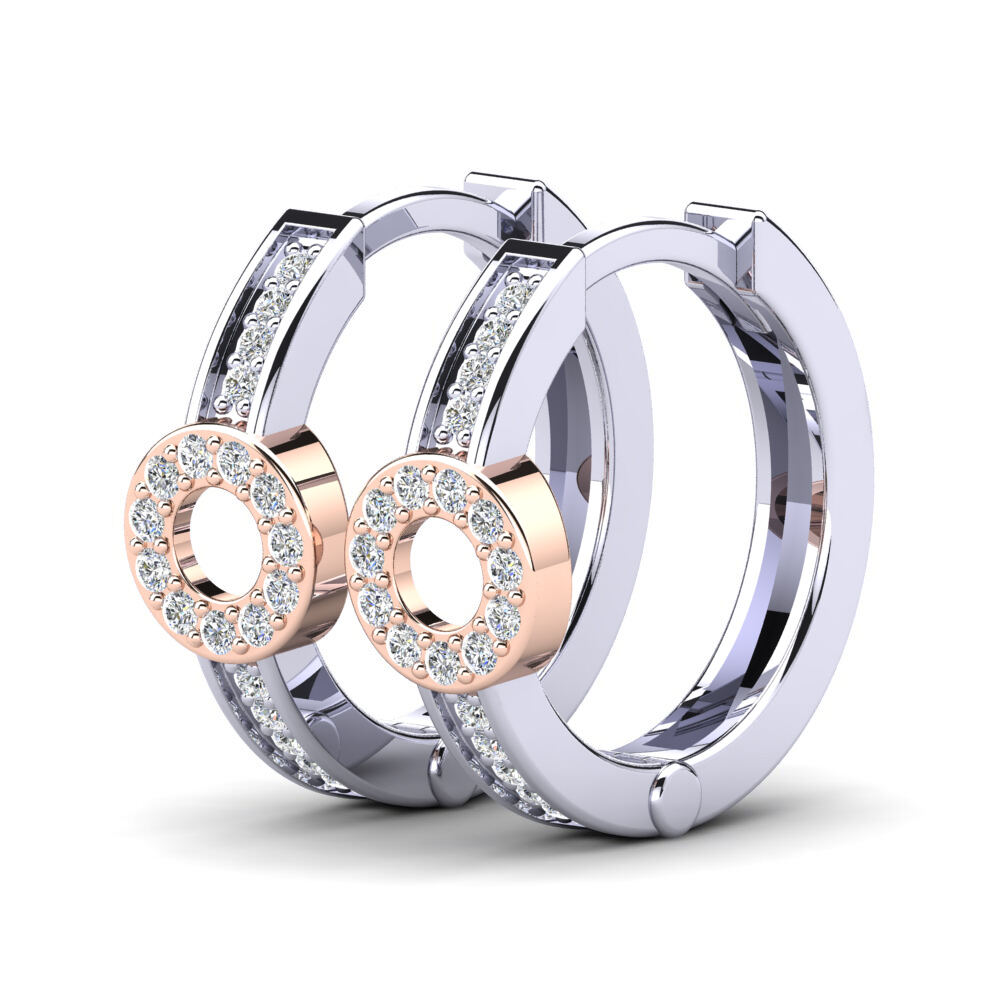 红白K金-14k 女士耳环 Alarice 12 mm