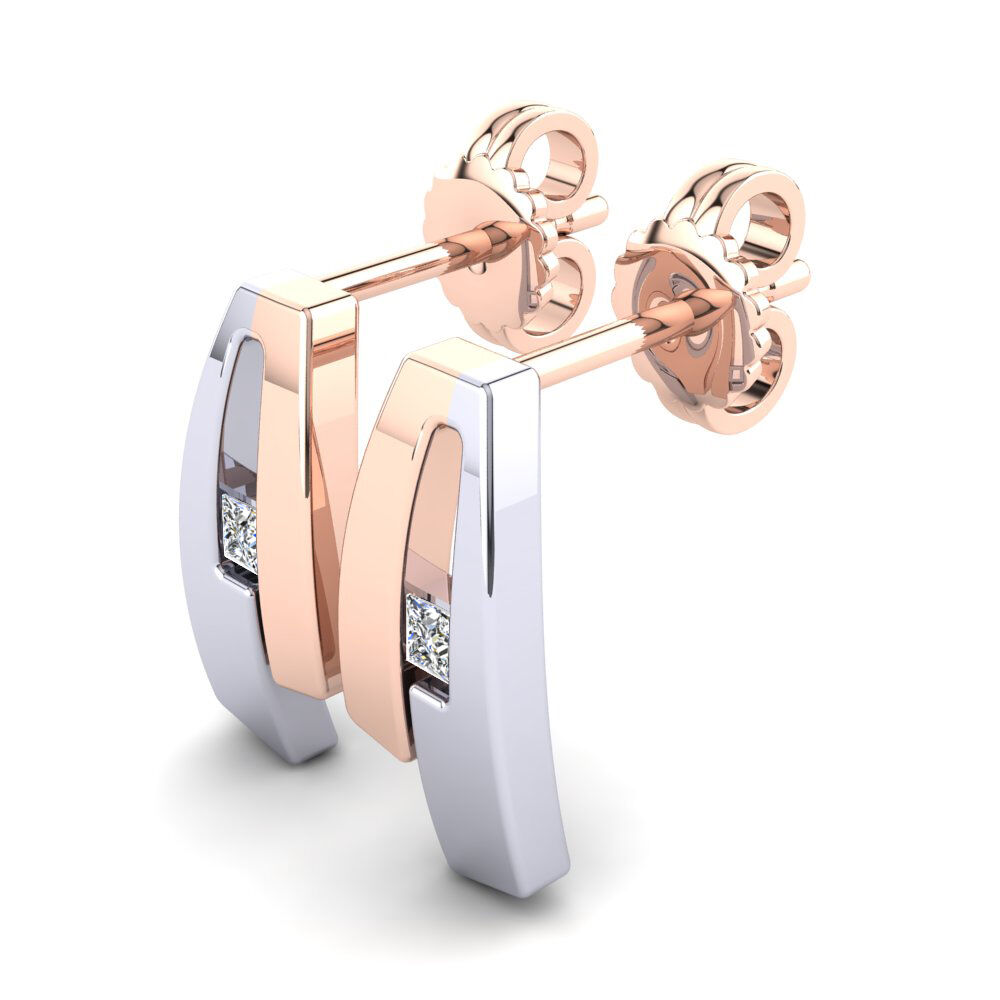 红白K金-14k 女士耳环 Audelia