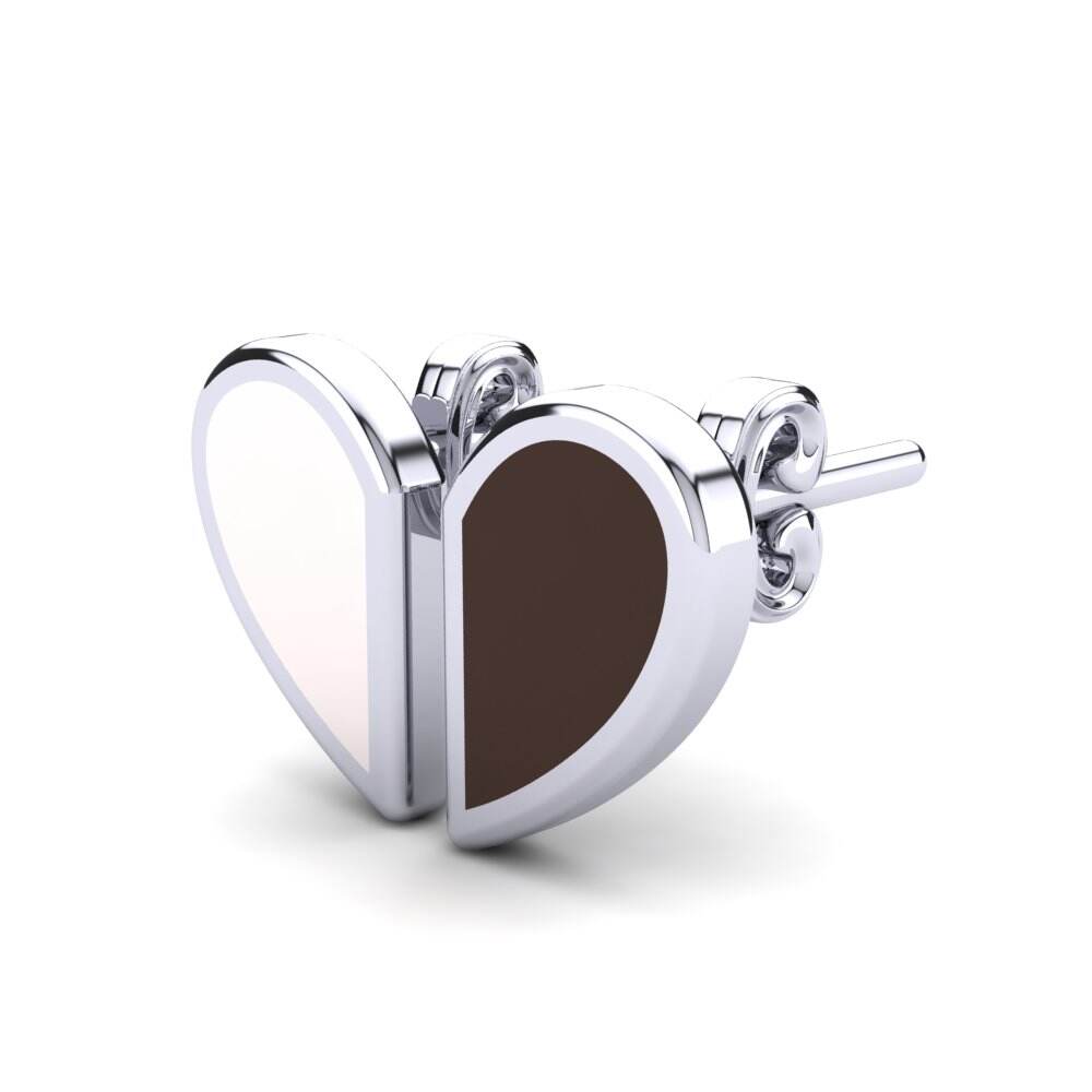 白-钯金 儿童耳环 Ensaimada