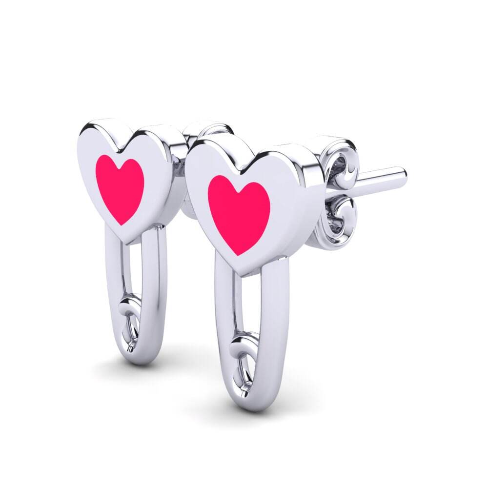 白-钯金 儿童耳环 Ferb