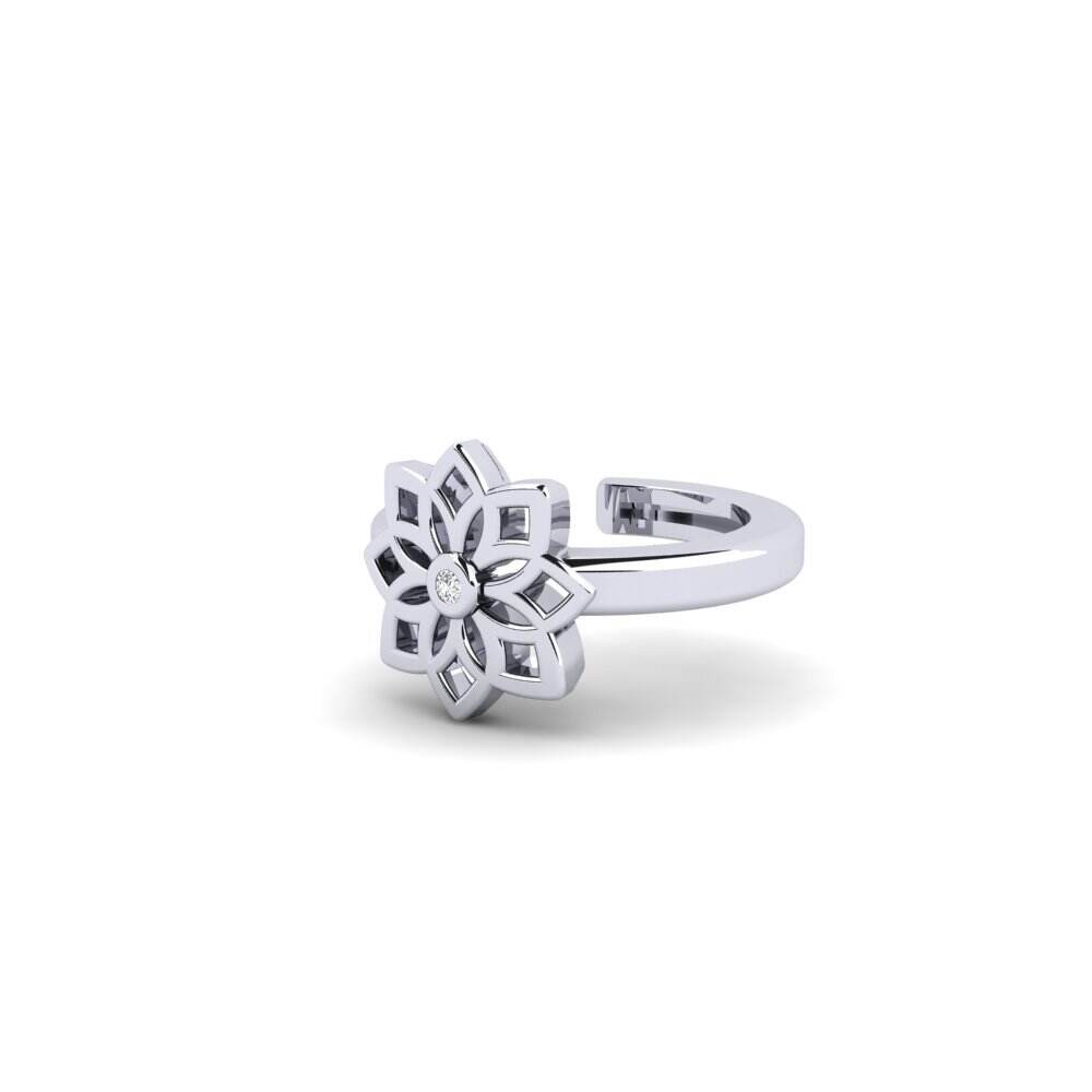 白色K金-18k 女士耳环 Chinhoyi - A
