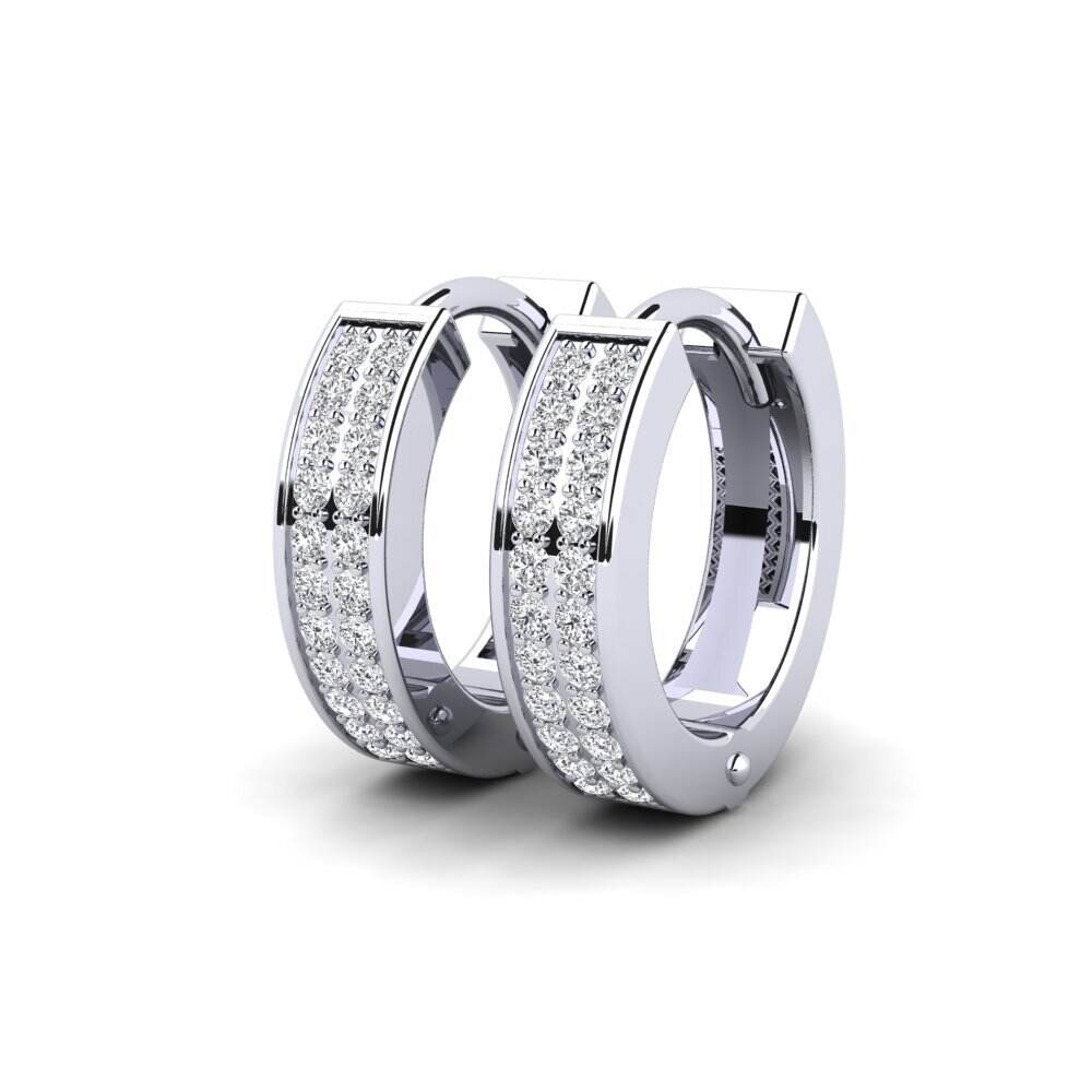 白色K金-18k 女士耳环 Ezalor