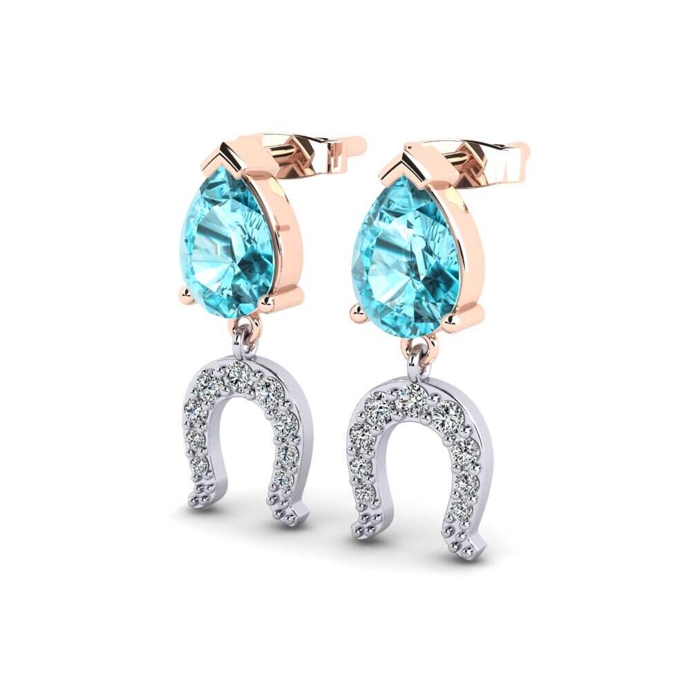 红白K金-18k 女士耳环 Gullet