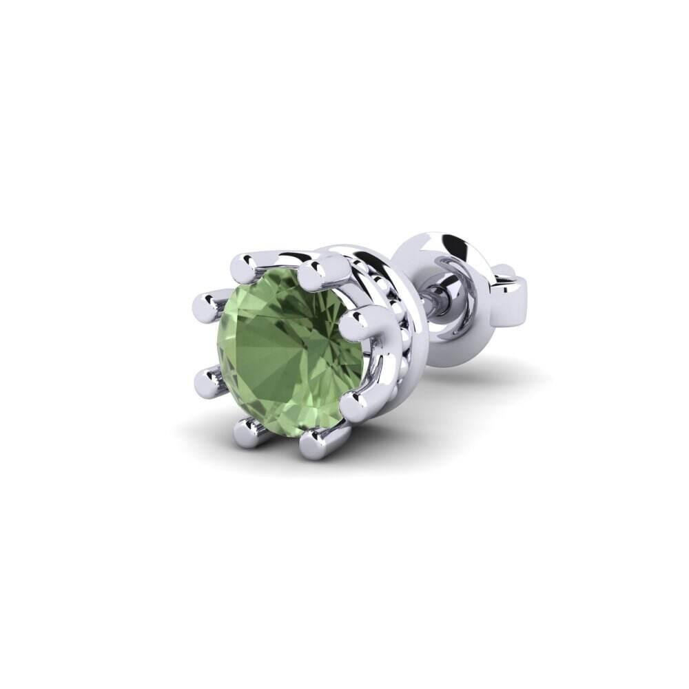 绿色蓝宝石 Men's Earring Kmetov 0.5 ct