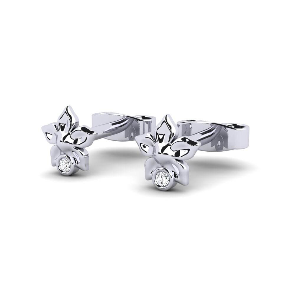 白-银 女士耳环 Moccasin