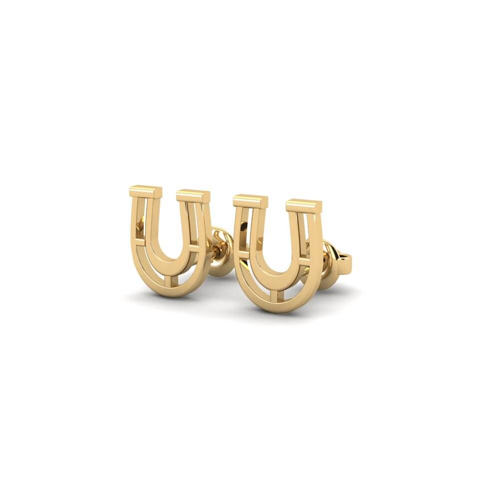 14k 黄色K金 耳环 Sipiw