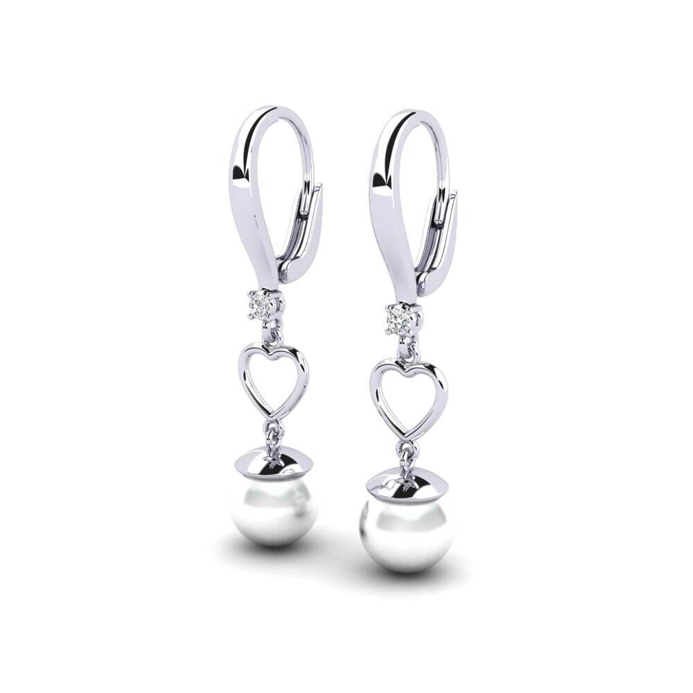 白色K金-18k 女士耳环 Tatreals