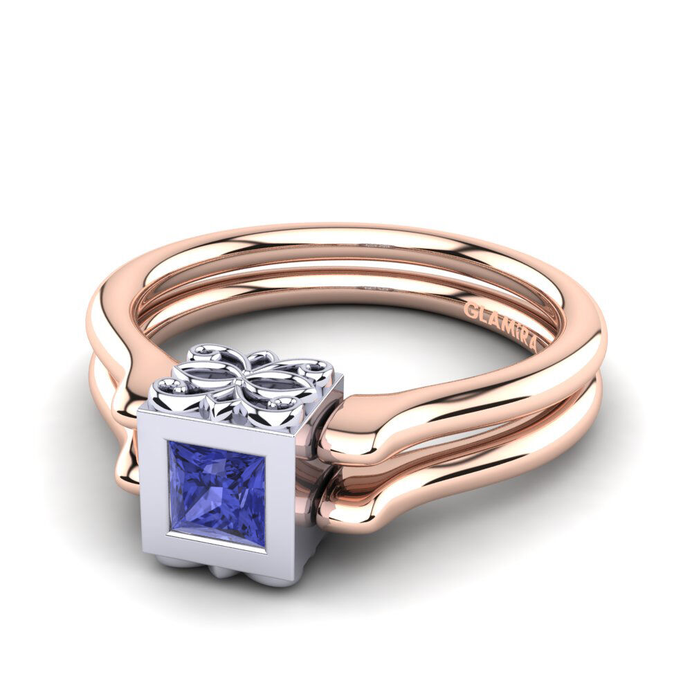 Dual Use 坦桑石 订婚戒指