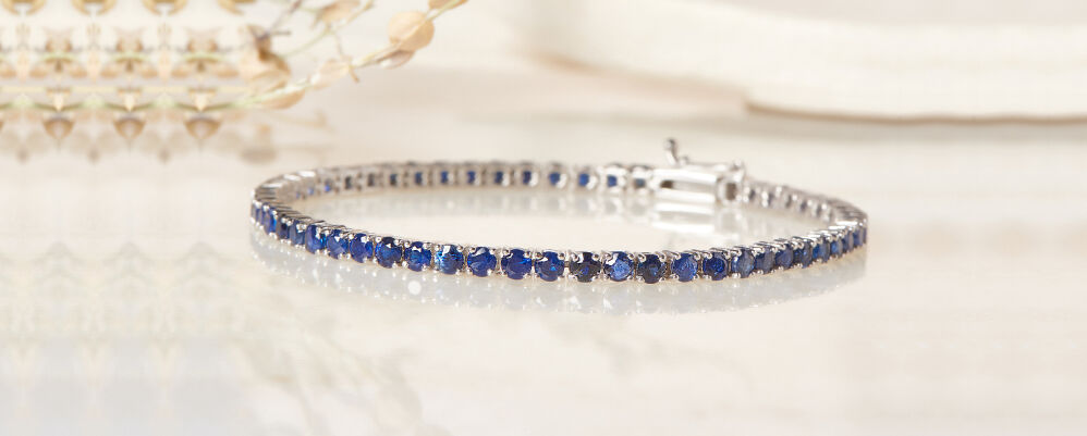 蓝宝石（人造）手链